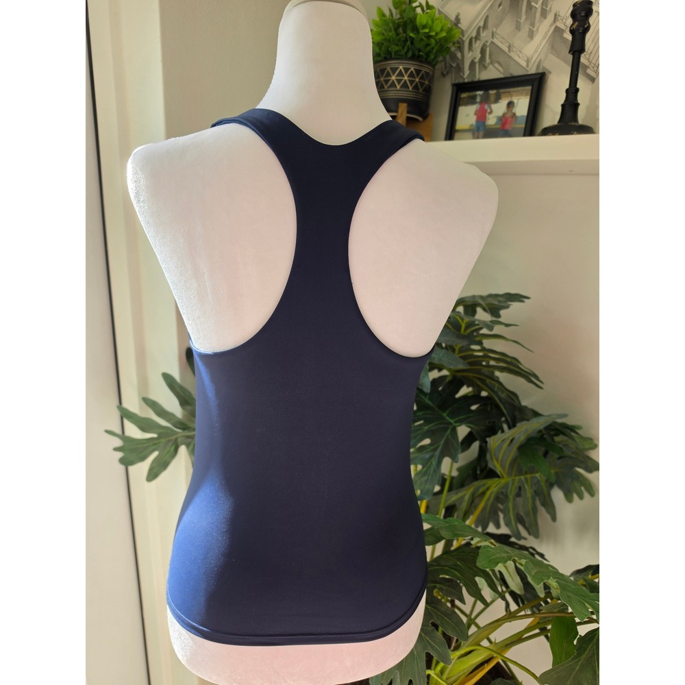 Lululemon Power Y Tank Top Navy Blue Built-in Shelf Bra Size 6 - Picture 3 of 6